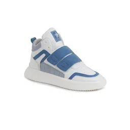 FAUSTO Men Colourblocked PU High-Top Sneakers-picture-17