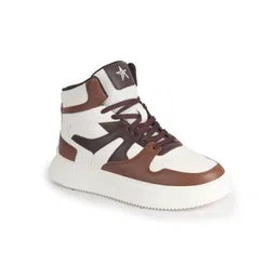 FAUSTO Men Colourblocked PU Sneakers-picture-13