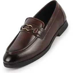 fausto Men Leather Pull-On Loafers-picture-19