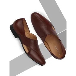 FAUSTO Men Leather Slip-Ons Formal Shoes-picture-31