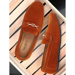 FAUSTO Men Lightweight Comfort Insole Horsebit Loafers-picture-40