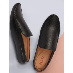 FAUSTO Men Lightweight Slip-On Textured PU Mojaris-picture-29