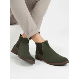FAUSTO Men Mid-Top Chelsea Boots-picture-20