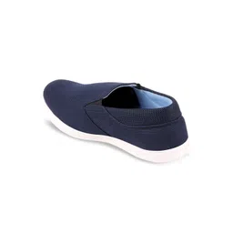 FAUSTO Men Navy Blue Lightweight Slip-On Sneakers image 5