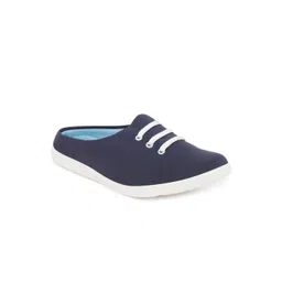 FAUSTO Men Navy Blue Solid Lightweight Slip-On Sneakers image 2