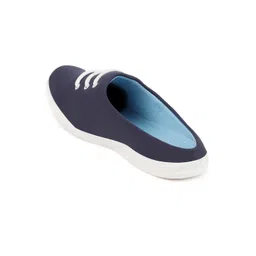 FAUSTO Men Navy Blue Solid Lightweight Slip-On Sneakers image 3