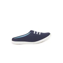 FAUSTO Men Navy Blue Solid Lightweight Slip-On Sneakers image 4