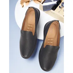 FAUSTO Men Perforated Leather Formal Loafers-picture-41