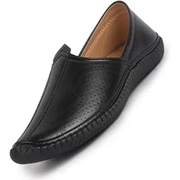 fausto Men Perforated Side Stitched Ethnic Round Toe Juttis and Mojaris for Wedding | Flexible Anti Skid Sole | Pathani Kurta Slip On Shoes-picture-34