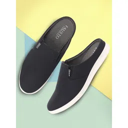 FAUSTO Men Red Woven Design Slip-On Sneakers-picture-28