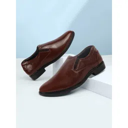 FAUSTO Men Round Toe Formal Slip-On Shoes-picture-29