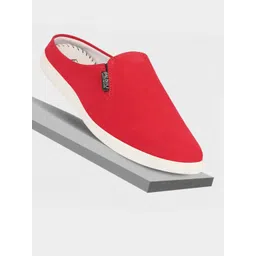 FAUSTO Men Round Toe Lightweight Canvas Mule Sneakers-picture-21