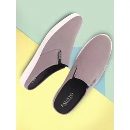FAUSTO Men Round Toe Lightweight Canvas Mule Sneakers-picture-16