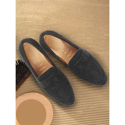 FAUSTO Men Suede Leather Lightweight Penny Loafers-picture-19