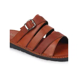 FAUSTO Men Tan Comfort Sandals image 4