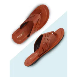FAUSTO Men Tan Thong Flip-Flops-picture-30