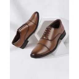 FAUSTO Men Textured Formal Oxfords-picture-14