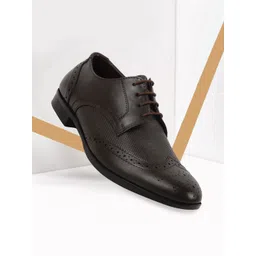 FAUSTO Men Textured Leather Formal Brogues-picture-26