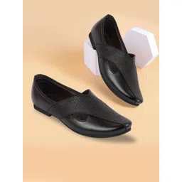 FAUSTO Men Textured Lightweight Mojaris-picture-27