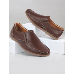 FAUSTO Men Textured Lightweight Slip-On Sneakers-picture-20