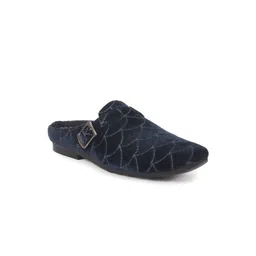 FAUSTO Men Woven Design Velvet Mojaris-picture-35