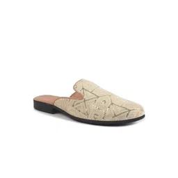 FAUSTO Men Woven Design Velvet Mules-picture-25