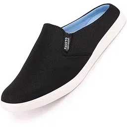 fausto Men's Back Open Slip On Shoes for Casual Outfit|Evening|Outdoor|Daily|Fashion|Trending|Lightweight and Comfort with TPR Sole Flexiblity-picture-16