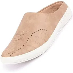 fausto Men's Back Open Stylish Slip On Shoes-picture-10