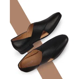 Fausto Men's Black Casual Loafers-picture-11