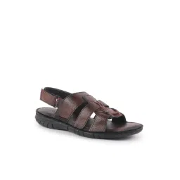 Fausto Men's Brown Back Strap Sandals-picture-20