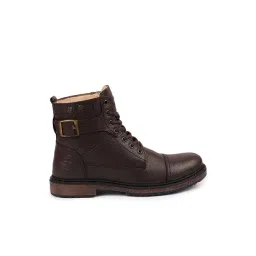 Fausto Men's Brown Biker Boots-picture-47