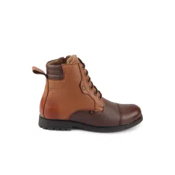 Fausto Men's Brown Biker Boots image 2