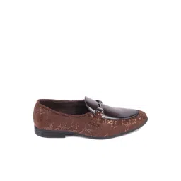 FAUSTO Men's Brown Casual Loafers image 1
