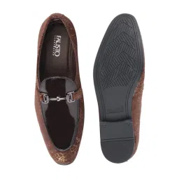 FAUSTO Men's Brown Casual Loafers image 3