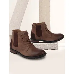 Fausto Men's Brown Chelsea Boots-picture-15