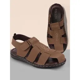 Fausto Men's Brown Fisherman Sandals-picture-26