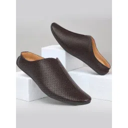 Fausto Men's Brown Mule Shoes-picture-46