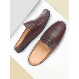 Fausto Men's Brown Mule Shoes-picture-40
