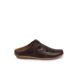 Fausto Men's Brown Mule Shoes-picture-33