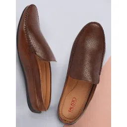 Fausto Men's Brown Mule Shoes-picture-23
