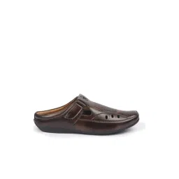 FAUSTO Men's Brown Mule Shoes-picture-15