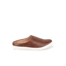 FAUSTO Men's Brown Mule Shoes-picture-12