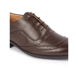 Fausto Men's Brown Oxford Shoes image 4
