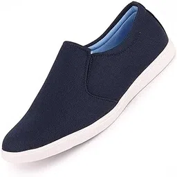 fausto Men's Canvas Loafers Casual Shoes for Casual Outfit|Evening|Outdoor|Fashion|Trending|Lightweight and Comfort with TPR Sole Flexiblity-picture-10