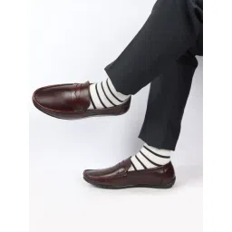 Fausto Men's Cherry Formal Loafers-image-33