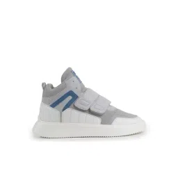 Fausto Men's Grey Ankle High Sneakers-picture-16