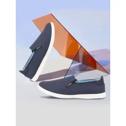 Fausto Men's Navy Plimsolls-image-18