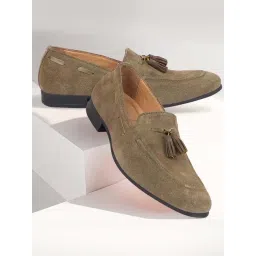Fausto Men's Olive Casual Mocassins-picture-40