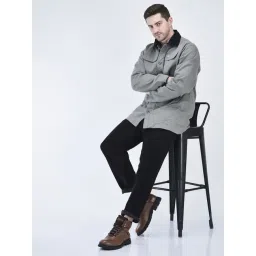 Fausto Men's Tan Biker Boots-picture-20