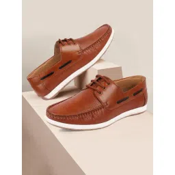 Fausto Men's Tan Boat Shoes-picture-15